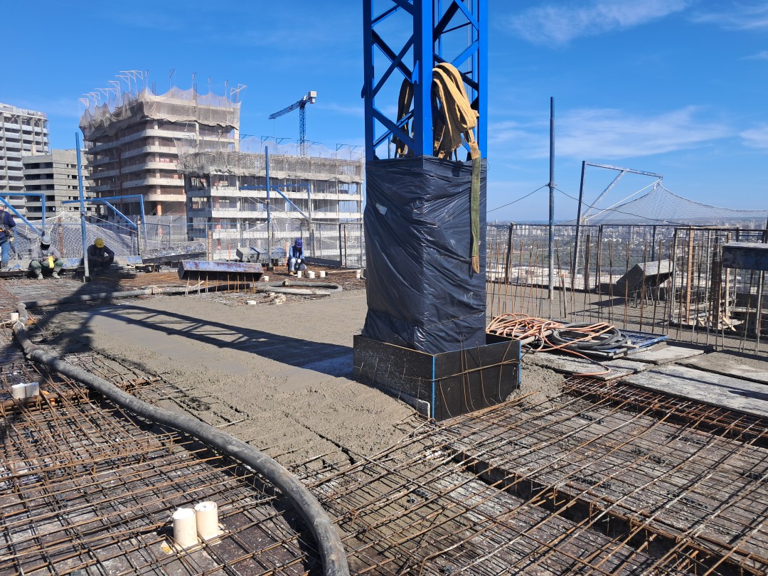 Concretagem da laje 20° pav.