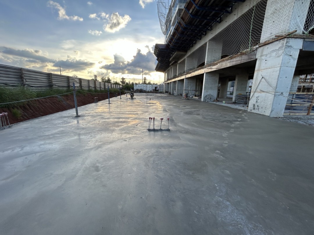 Acabamento piso polido laje térreo 