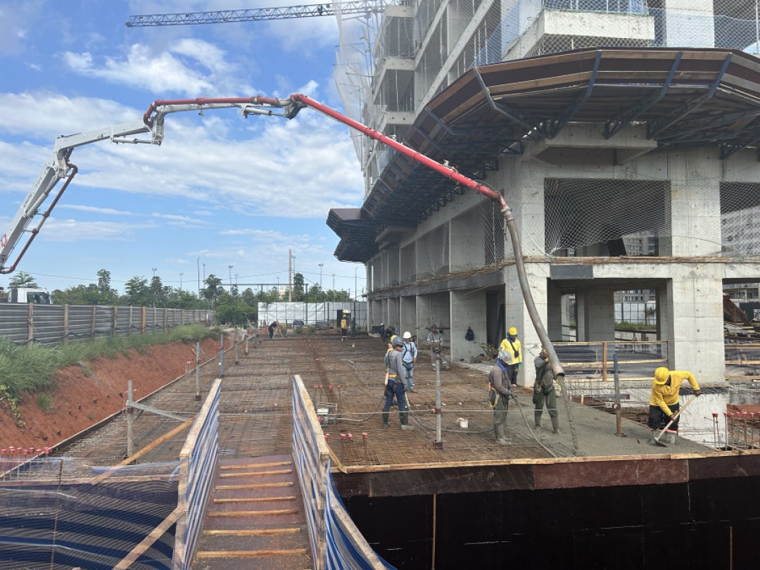 Concretagem laje térreo