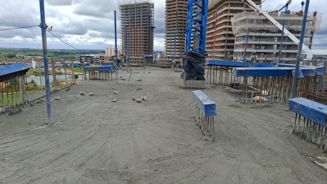 Concretagem de laje - 6º Pavimento