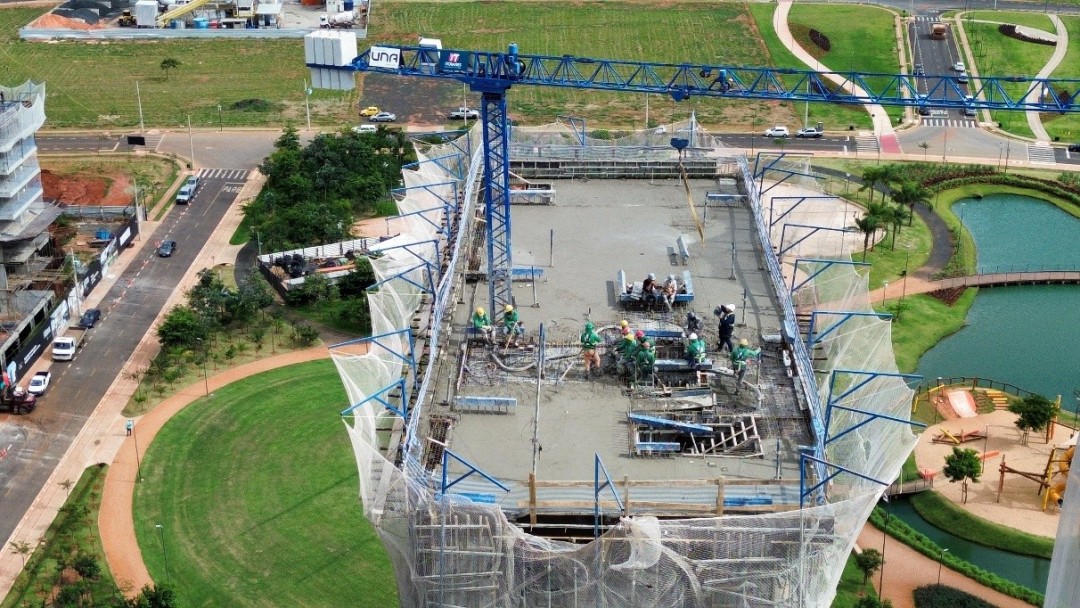 Concretagem laje 18° pav.